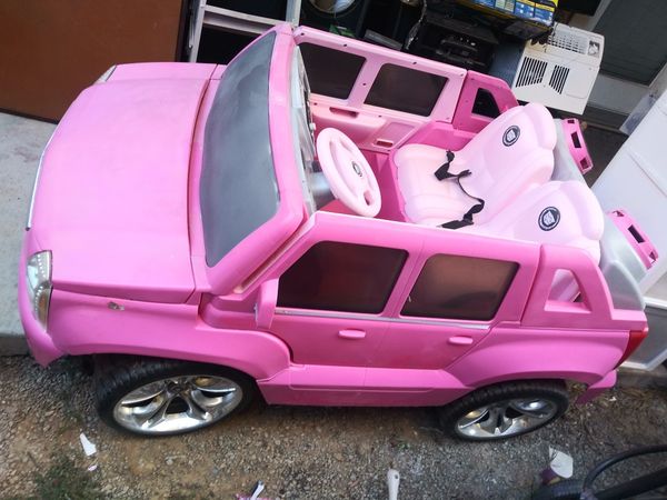 fisher price pink cadillac escalade