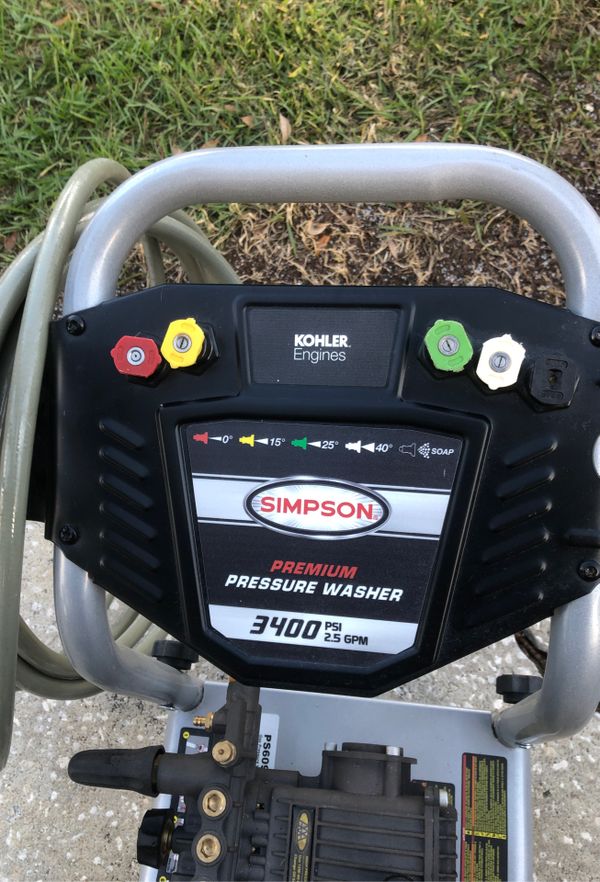 Simpson 3400 PSI Pressure Washer 6.5 hp engine. 2.5gpm for Sale in