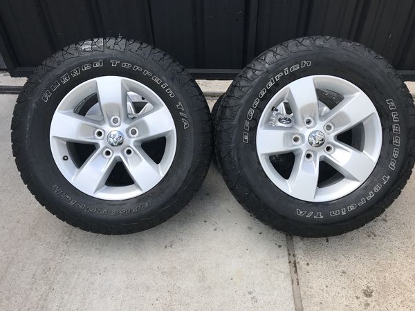 Dodge Ram 17 inch wheels and bf Goodrich all terrain tires for Sale in ...