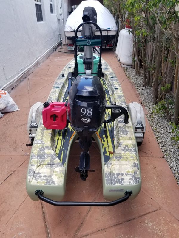 Bote Rover solo skiff 9.8hp tohatsu motor for Sale in Miami, FL OfferUp