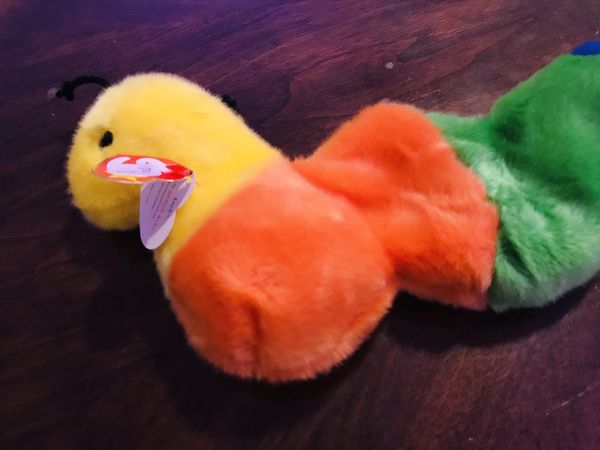 rainbow worm stuffed animal