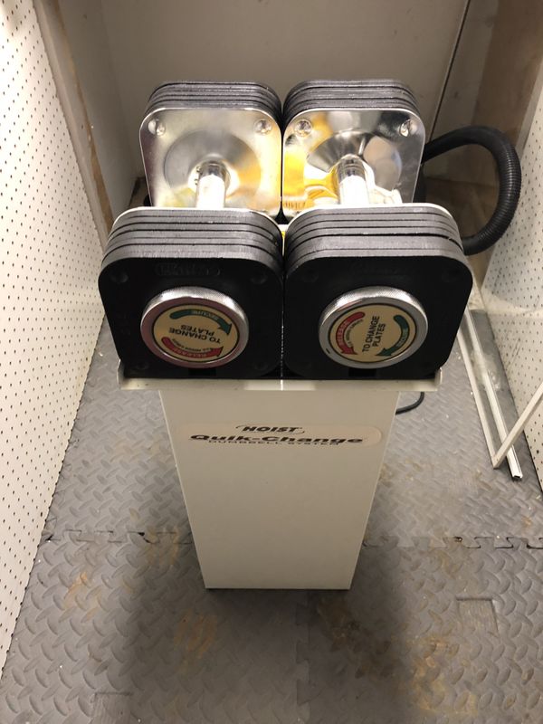 Hoist Adjustable Dumbbells + Rack for Sale in Schaumburg, IL OfferUp