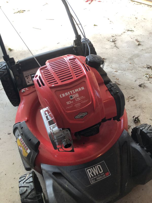 CRAFTSMAN M310 163-cc 21-in Self-propelled Gas Lawn Mower with Briggs ...