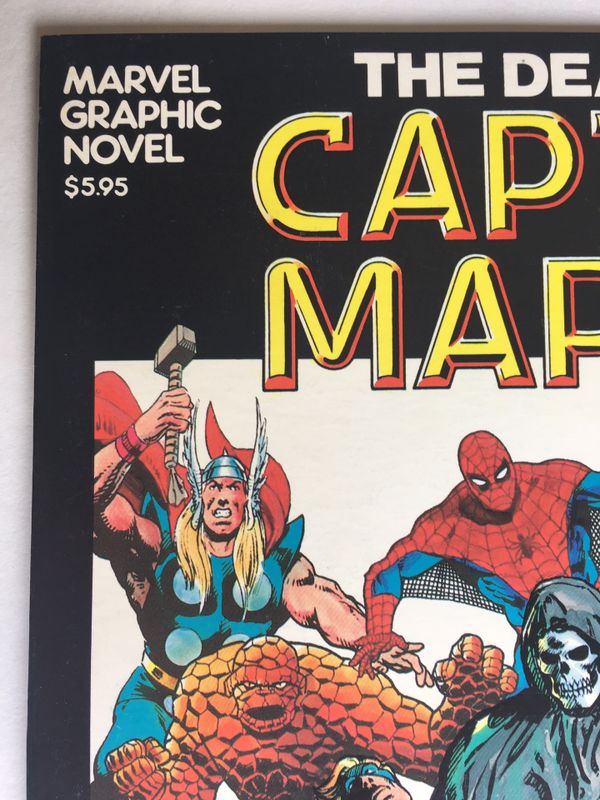 DEATH OF CAPTAIN MARVEL Graphic Novel #1 VF+ 3rd Print WHITE Pages for