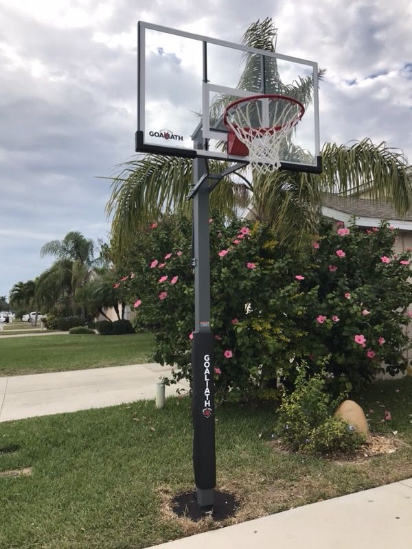 Brand new in box Goaliath Warrior 54 in ground basketball hoop for Sale