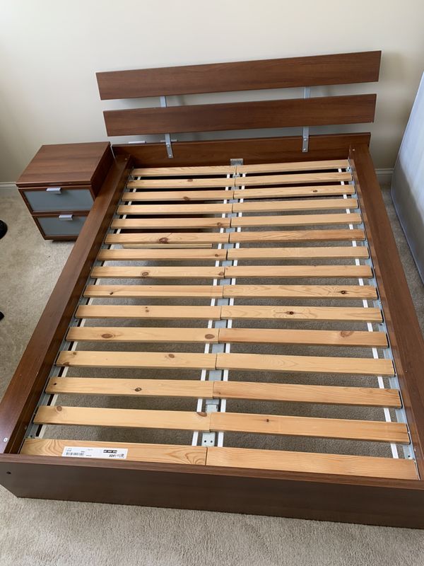 IKEA Hopen Bed / Nightstand / Mattress for Sale in Chicago, IL - OfferUp