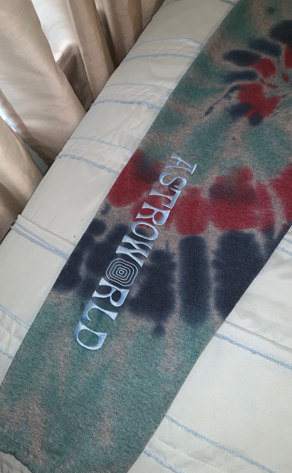 astroworld tie dye sweatpants