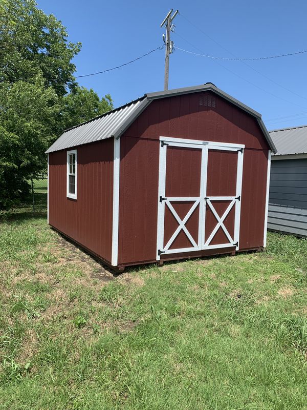 12x16 shed two colors this price $4292 w/loft for Sale in Alvarado, TX ...