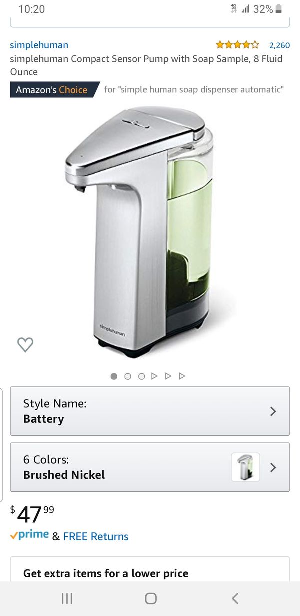 Simplehuman automatic soap dispenser for Sale in Miami, FL OfferUp