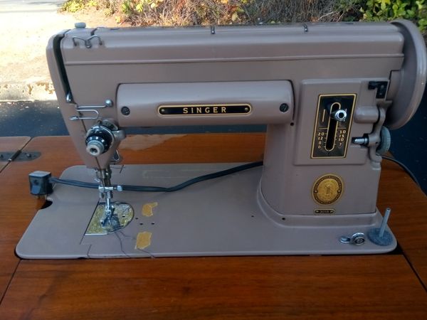 Singer 301a sewing machine with cabinet stool and extras for Sale in ...