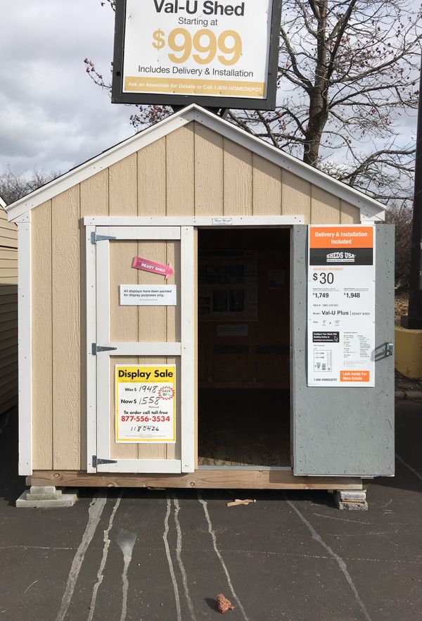 Sheds USA 8x10 Value Plus Shed Display on sale at Home Depot in