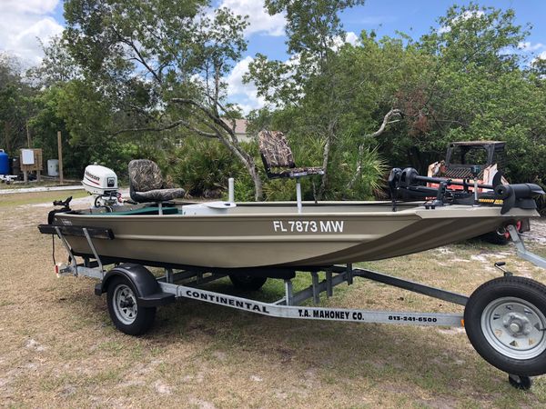 14’ Alumacraft Jon Boat 25hp Johnson for Sale in Myakka City, FL - OfferUp