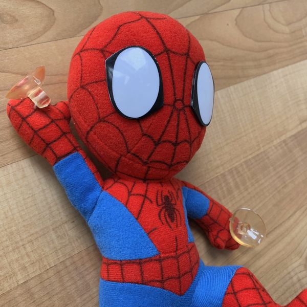 stuffed animal spiderman