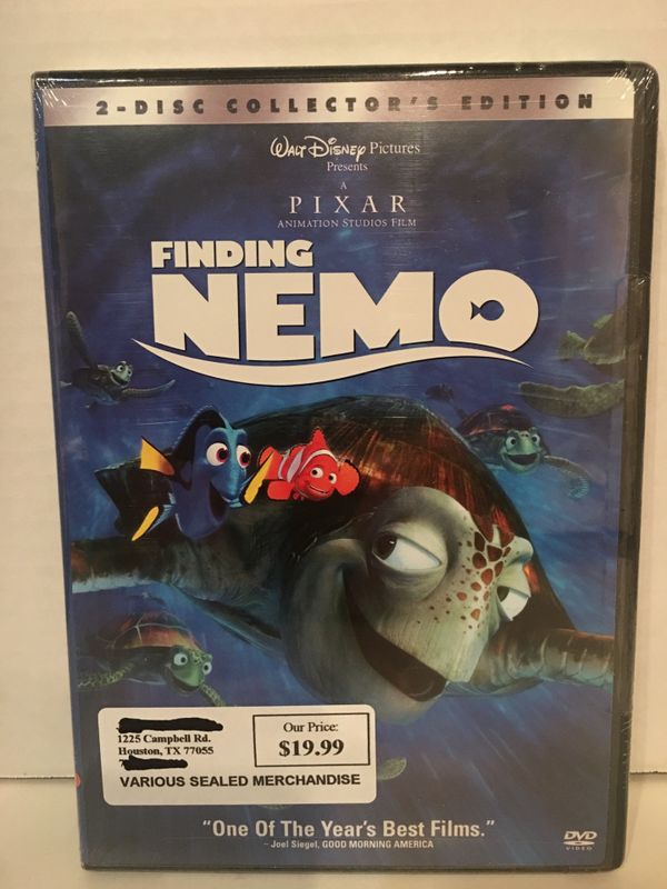 Finding Nemo 2-Disc Collector's Edition DVD with CD ROM Game for Sale ...