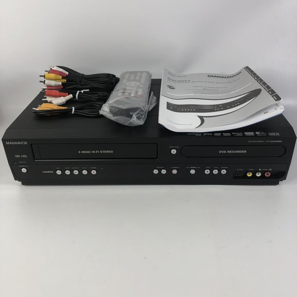 Magnavox ZV427MG9 VCR/DVD RECORDER Combo VHS Remote, Manual, & RCA