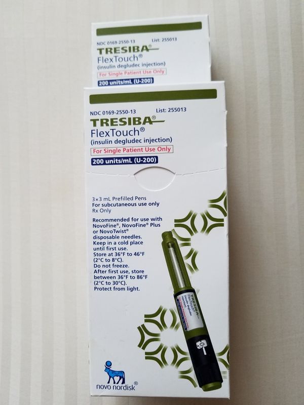 Tresiba FlexTouch insulin U-200 (1800 units, 600 units/pen) Long acting ...