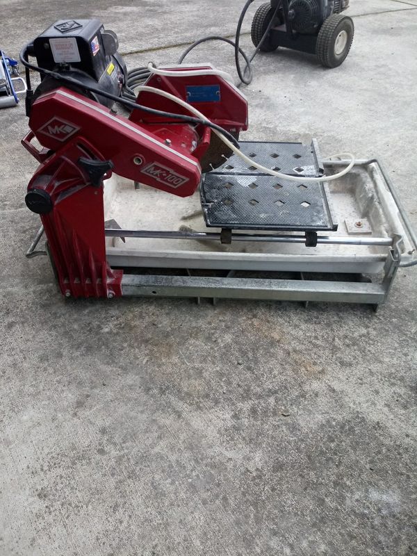 Mk 100 tile and granite saw with stand for Sale in Puyallup, WA - OfferUp
