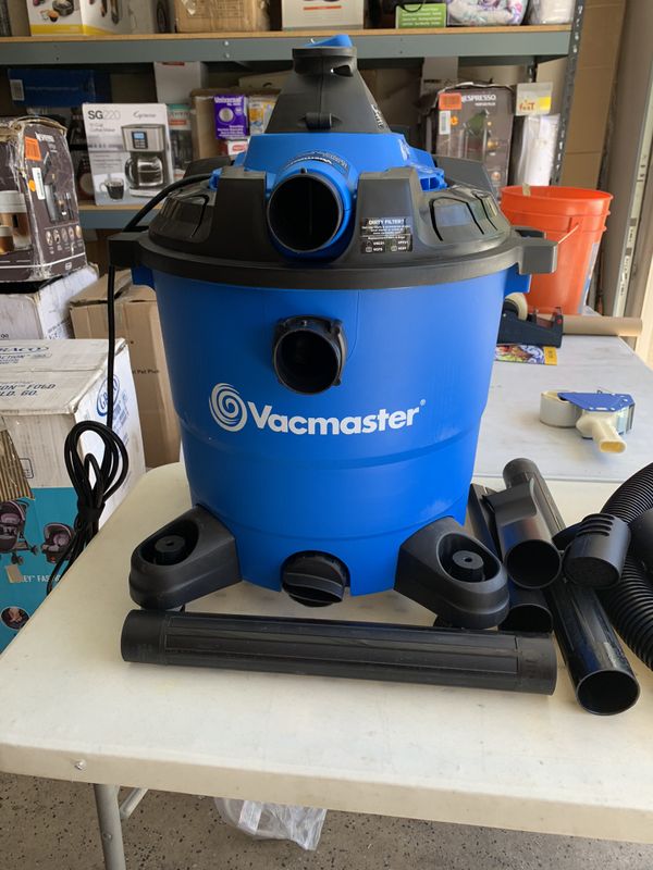 Vacmaster VBV1210, 12Gallon 5 Peak HP Wet/Dry Shop Vacuum with