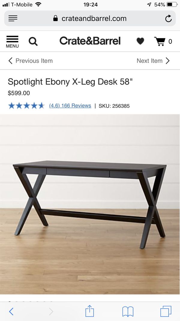 Crate Barrel 58 Spotlight Ebony X Leg For In New York Ny Open In The Appcontinue To Mobile Website