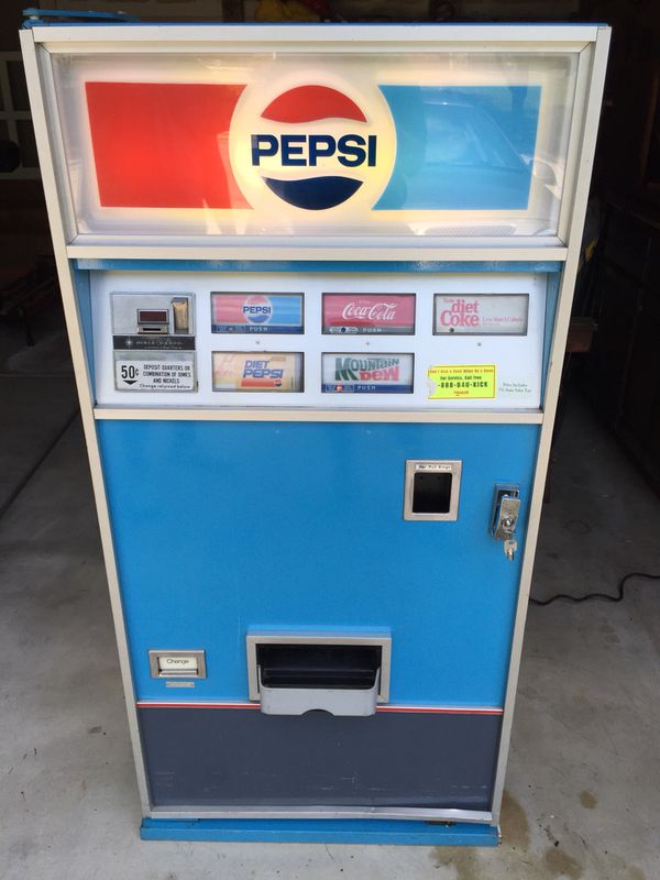 1980 S Dixie Narco Pepsi Vending Machine For Sale In Noblesville