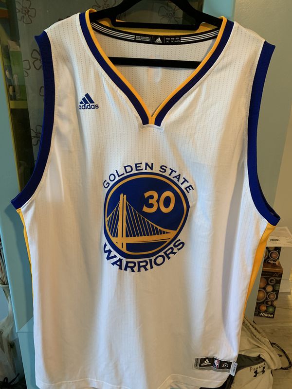 Steph Curry Adidas jersey white 3XL like new for Sale in Winter Park ...