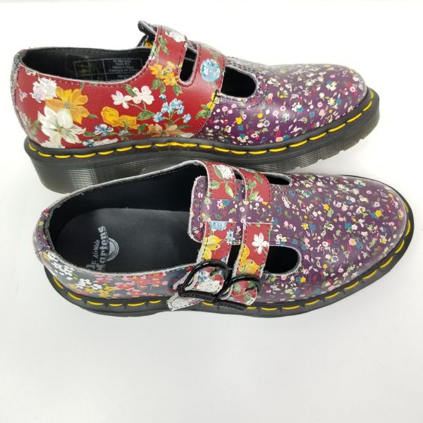 Dr. Martens Doc Martens Mary Jane Double Strap Floral Shoes.Womems size ...