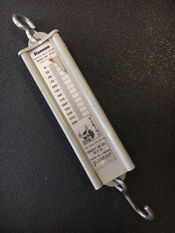 Hanson Viking Hanging Scales Model 8930 300lb capacity for Sale in