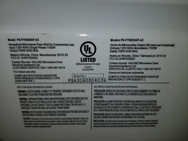 Proctor Silex 700 watt microwave for Sale in Haverhill, MA - OfferUp