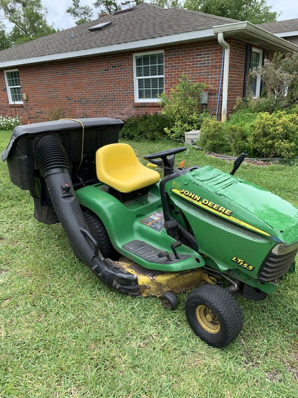 John Deere Riding Mower Lt155 With Bagger System For Sale In Ormond