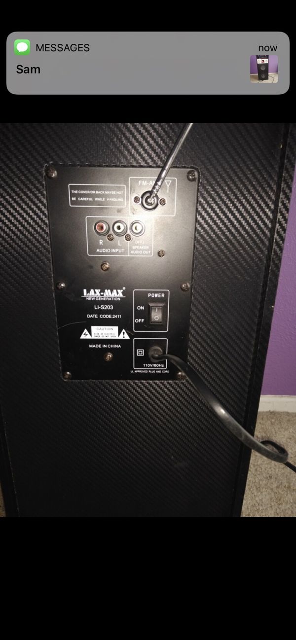 LAX Max stereo/karaoke speaker for Sale in Grand Prairie, TX - OfferUp