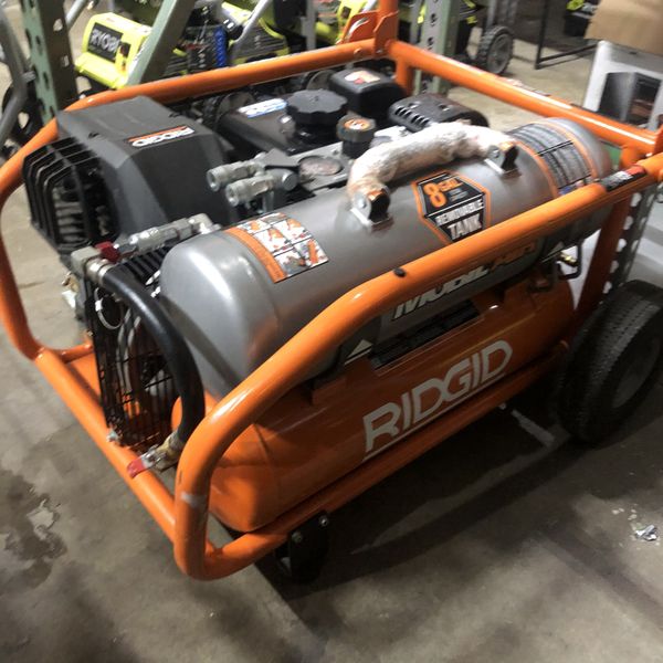 RIDGID 8 Gal. Portable Gas Power Zero Gravity Air Compressor for Sale