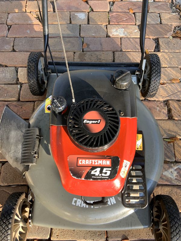 Craftsman Eager 1 Lawn Mower. Walk Behind. Blade sharpened. Starts on ...