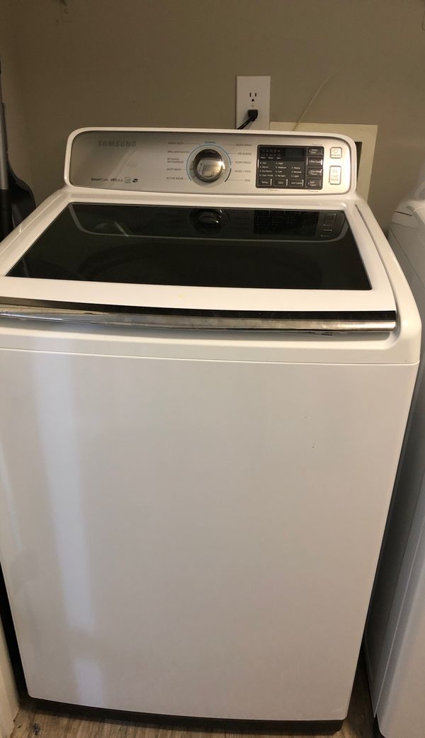 Samsung 5.0CuFt top load washer 7.4CuFt Electric dryer with MultiSteam