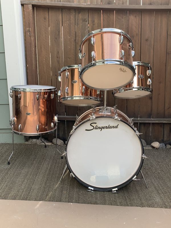 Slingerland 1973 copper drum set for Sale in Anaheim, CA OfferUp