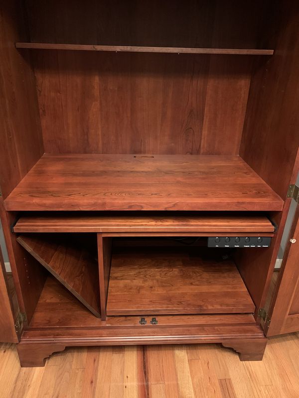 Stickley cherry computer armoire desk for Sale in ...
