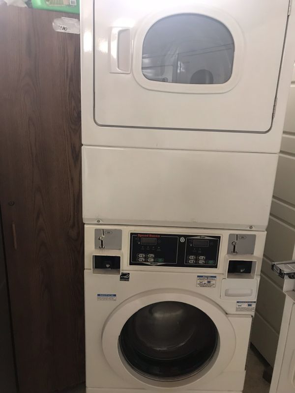 Commercial stackable speed Queen washer and dryer for Sale in Delray
