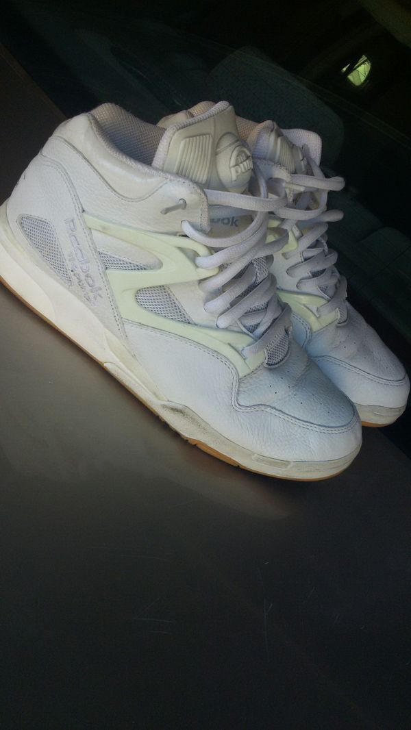 all white reeboks