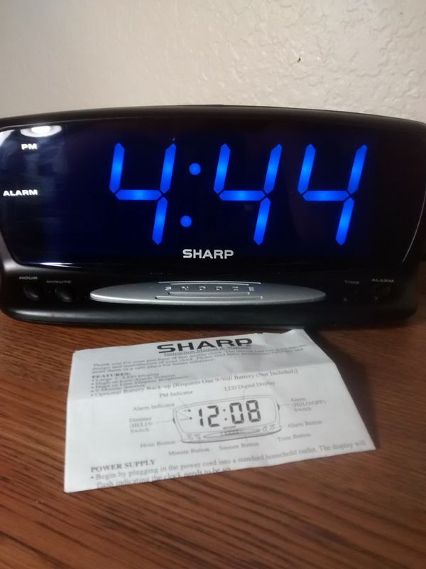 sharp alarm clock broken