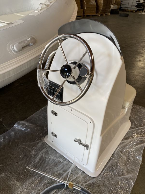 13 Feet RIB Rigid inflatable Boat Dingy + Steering + Console