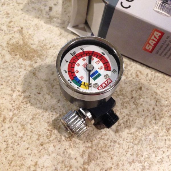 SATA jet Spray Gun Regulator 27771 Air Micrometer 1/4" Valve IWATA