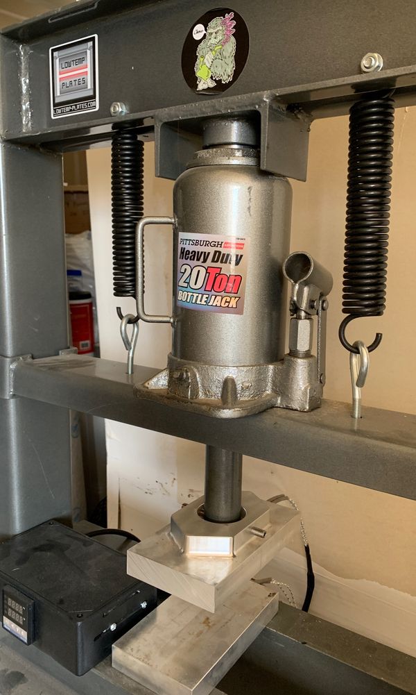 Harbor freight 20 ton press low temp plates rosin press for Sale in