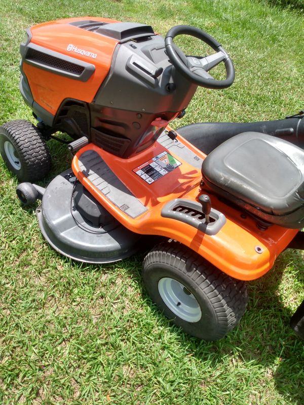 Husqvarna riding lawn mower 46inch cut Kawasaki motor with bagger for