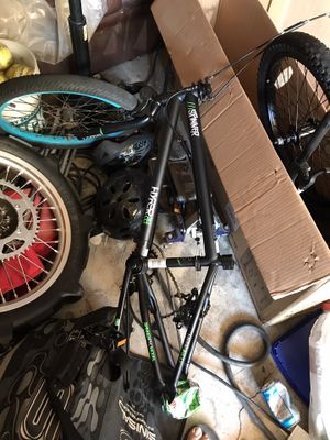 Bike frame needs front wheels and tires (both front and rear), make offer! for Sale in Los Alamitos, CA