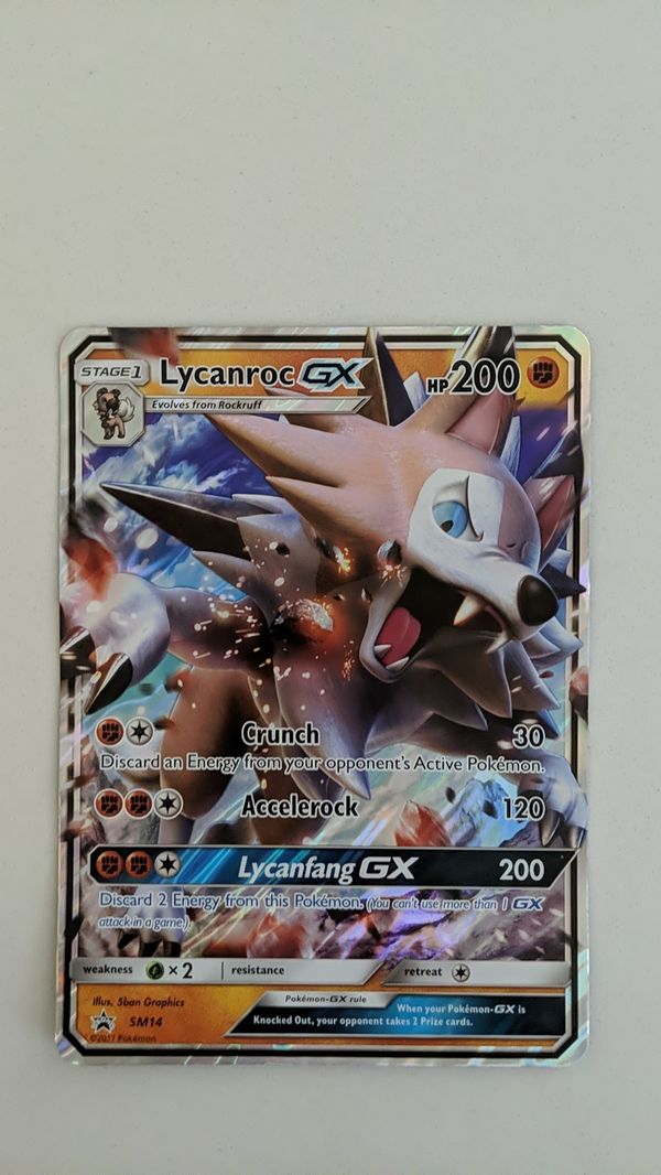 Pokemon Lycanroc GX Jumbo card chrome 2017 for Sale in Irvine, CA - OfferUp