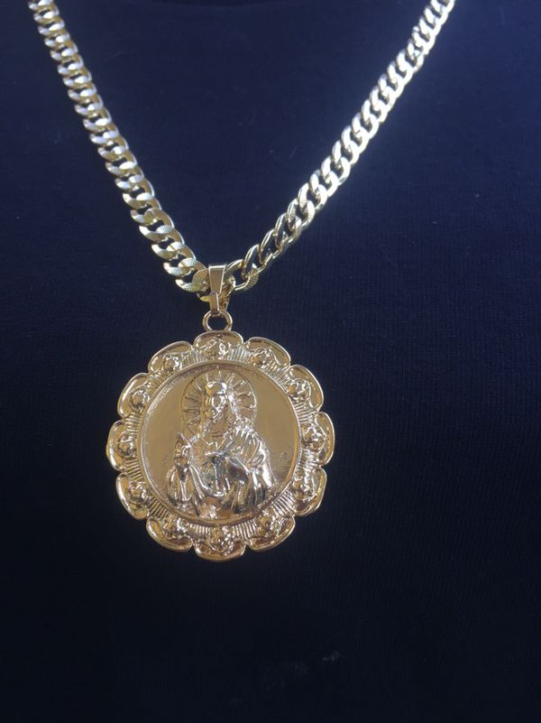 Cadena con Medalla de Oro laminado for Sale in Houston, TX - OfferUp