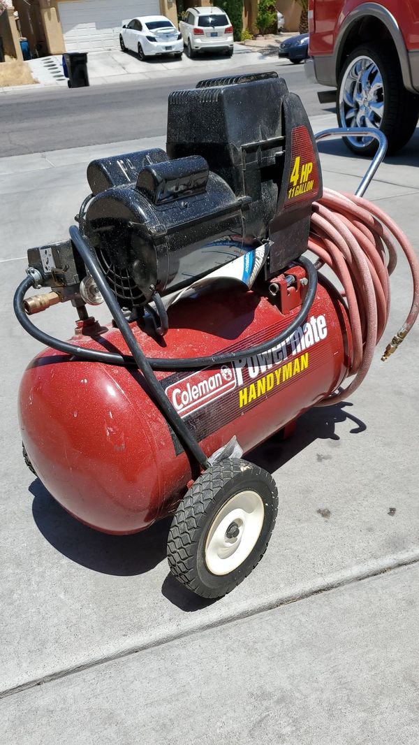 COLEMAN POWER MATE HANDYMAN 4 HP 11 GALLON AIR COMPRESSOR for Sale in