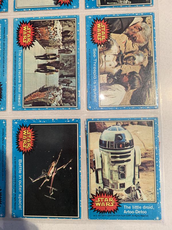 star wars trading cards 1977 ebay