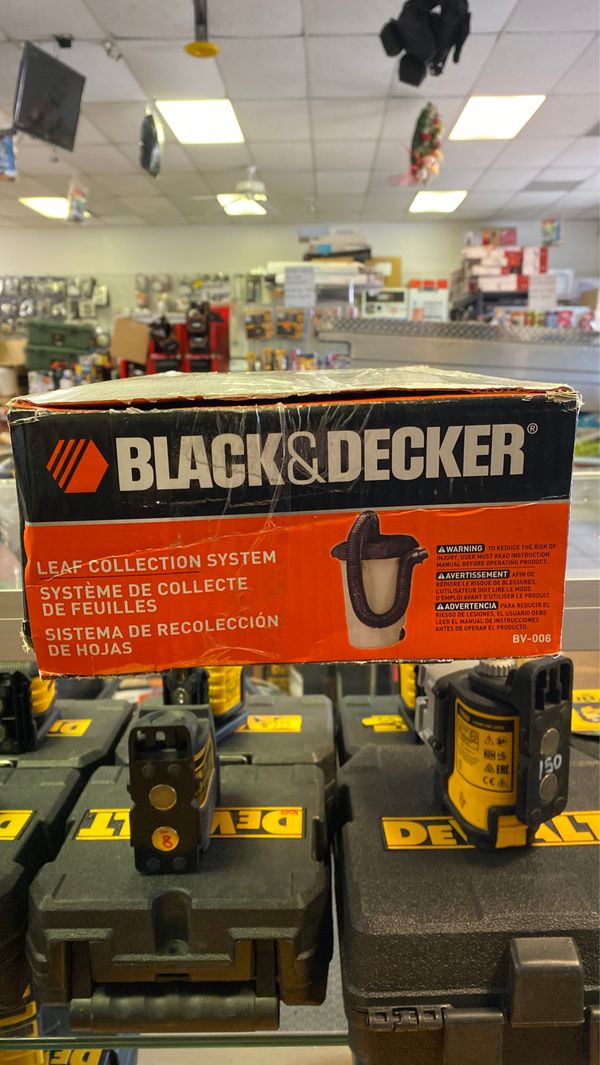 black and decker leaf collection system