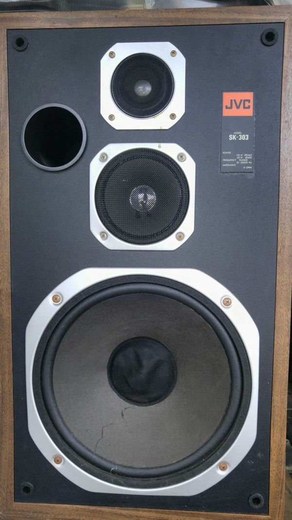 FREE!! Vintage JVC SK303 home floor speakers (pair) for Sale in