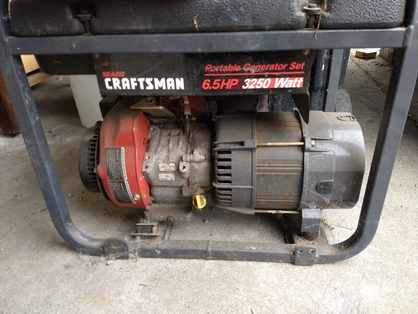 Portable Generator - Craftsman- 6.5 hp - 3250 watt for Sale in Auburn ...